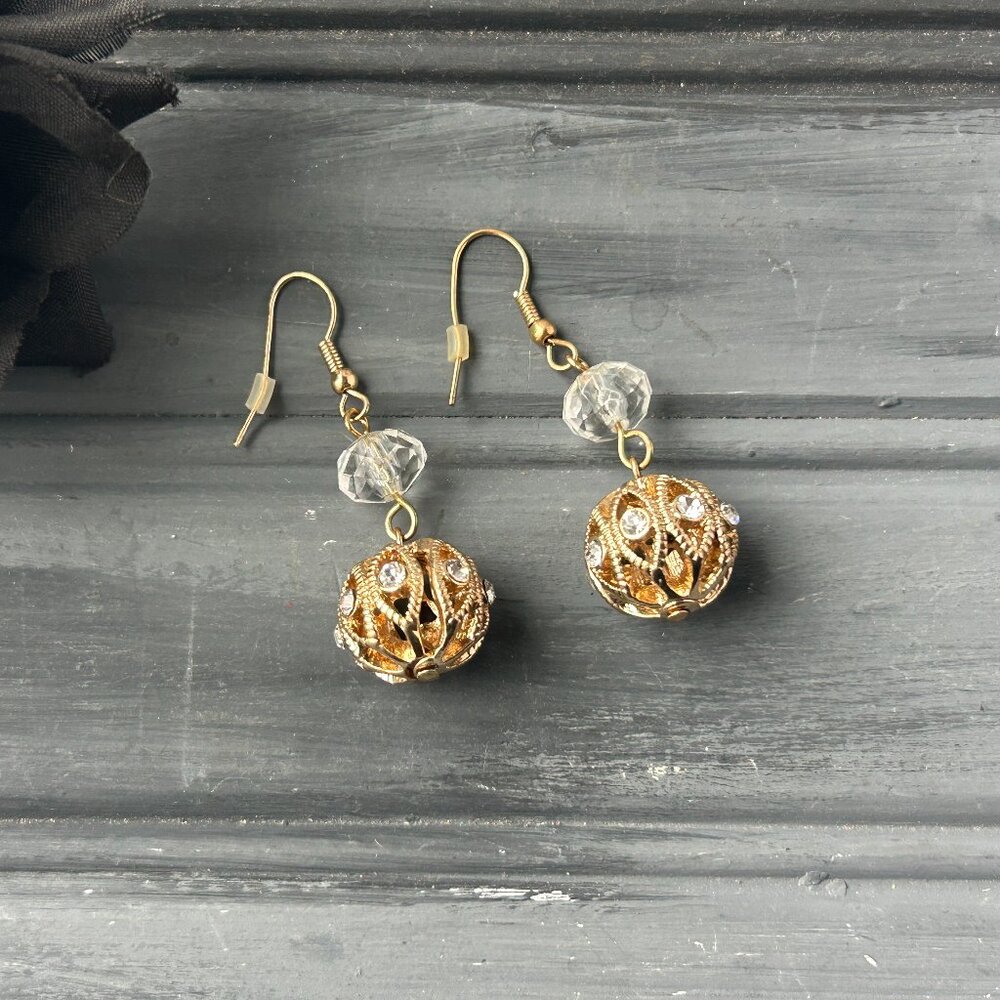 Gold Dangly Earrings